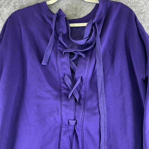 Fabletics Long Sleeve Sweatshirt Sweater Purple Womens S Athletic Active Women S - Picture 5 of 6